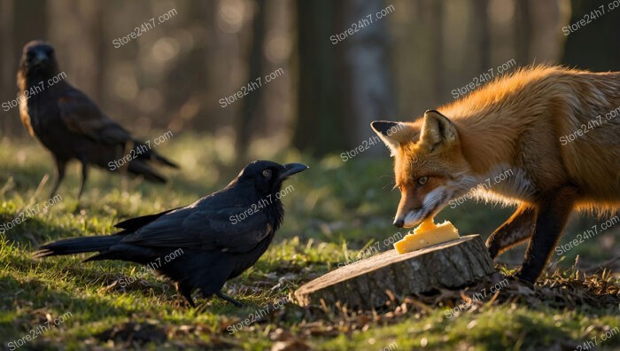 Fox and Crow's Battle Over Cheese: A Timeless Tale