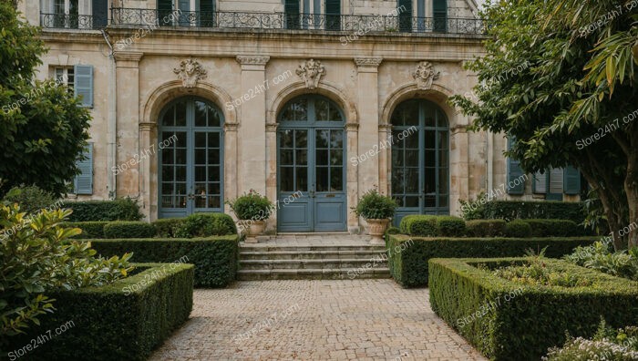 French Country Estate with Manicured Gardens and Classic Charm