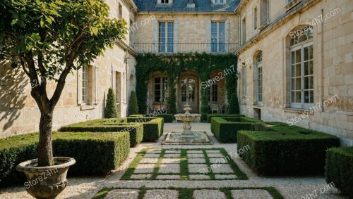 French Country Manor with Charming Courtyard and Gardens