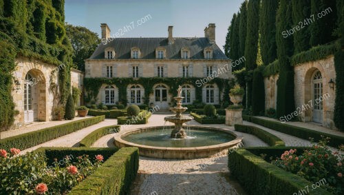 Prestigious French Country Estate with Impeccable Gardens