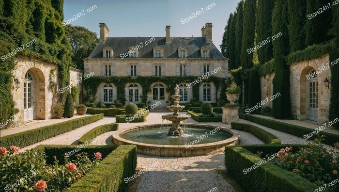 Prestigious French Country Estate with Impeccable Gardens