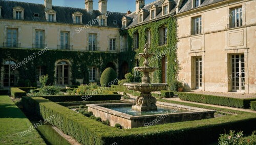 Prestigious French Country Mansion with Exquisite Fountain