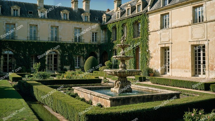 Prestigious French Country Mansion with Exquisite Fountain