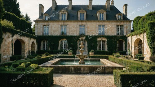 French Countryside Estate with Elegant Architectural Design