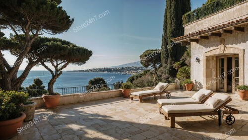 French Riviera Villa with Panoramic Mediterranean Sea Views