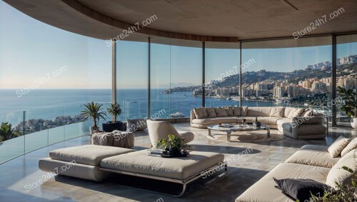 French Riviera Villa with Panoramic Ocean and Mountain Views