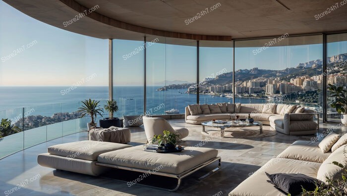 French Riviera Villa with Panoramic Ocean and Mountain Views