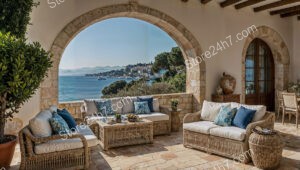 French Riviera Villa with Scenic Mediterranean Sea Views