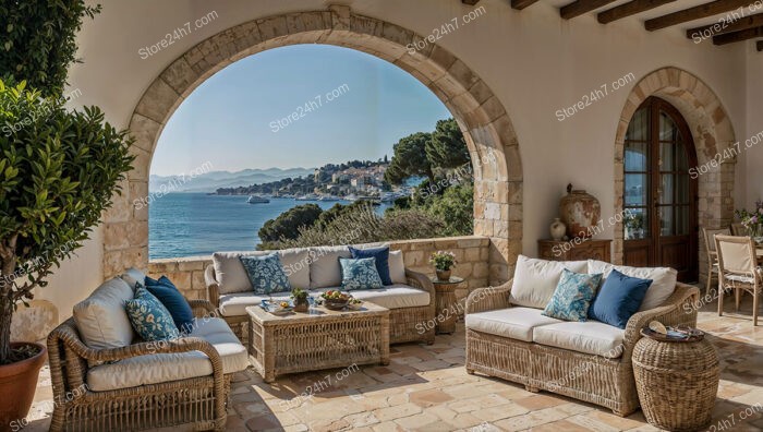 French Riviera Villa with Scenic Mediterranean Sea Views