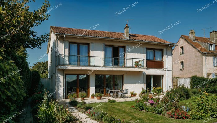 French Suburban House Near Paris with Beautiful Garden