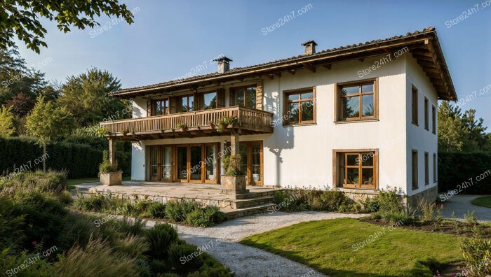 Grand Country House with Balcony and Large Garden