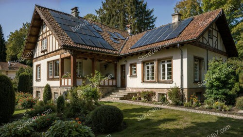 Historic German Cottage with Solar Panels and Garden