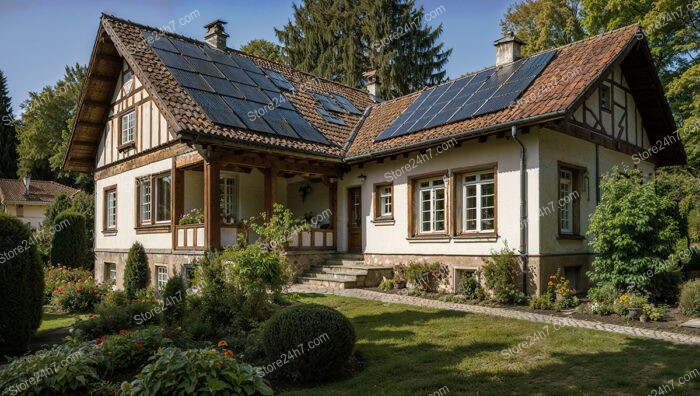 Historic German Cottage with Solar Panels and Garden