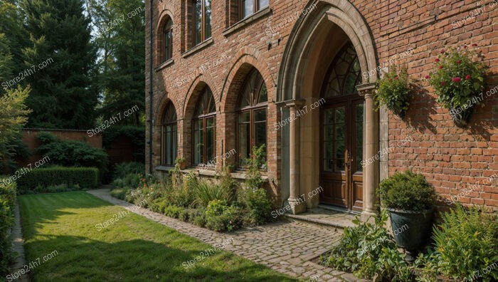 Historic Gothic House with Grand Entrance and Gardens