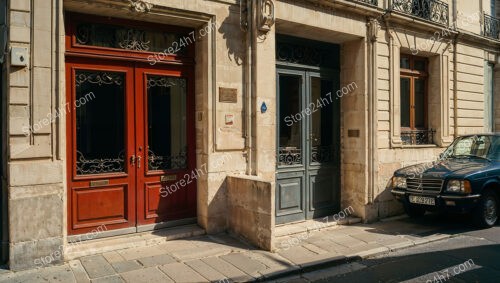 Historic Residential Entrances in the Heart of a French City