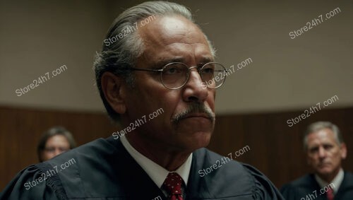 Judge's Resolute Expression Captures the Essence of American Justice