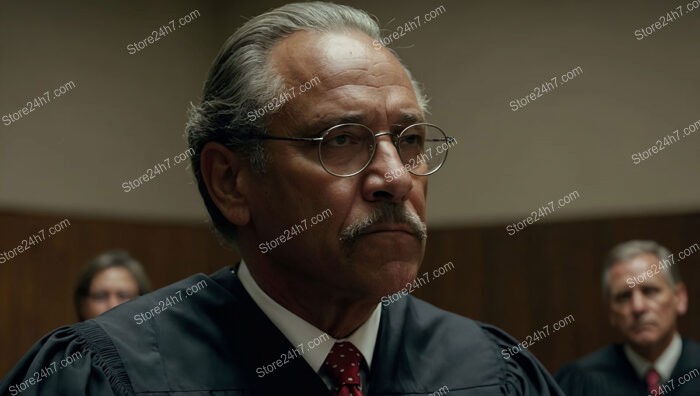 Judge's Resolute Expression Captures the Essence of American Justice