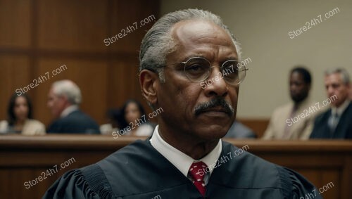 Judge's Steely Gaze Reflects Gravity in American Courtroom Drama