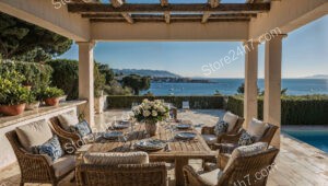 Luxurious French Riviera Villa with Stunning Sea View Terrace