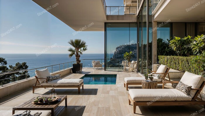 Luxurious French Riviera Villa with Stunning Sea Views and Pool