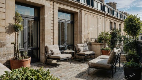 Luxurious Urban Terrace with Scenic Views in French City