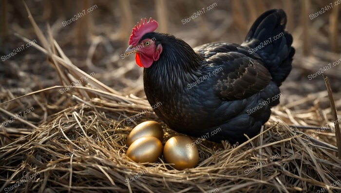 Midnight Guardian: Black Hen and Her Golden Eggs