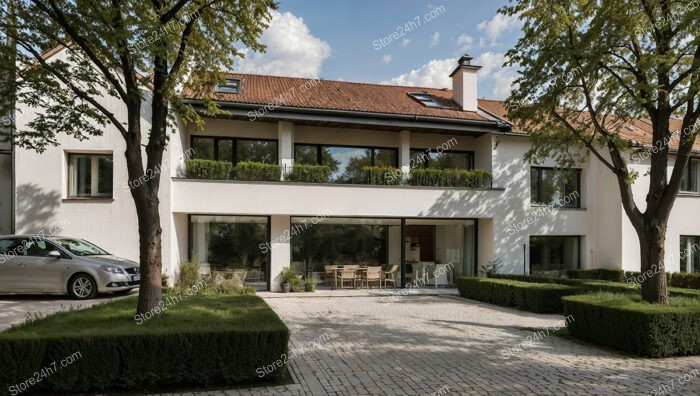 Modern Bavarian Residence with Sleek Design and Green Spaces