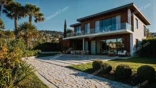 Modern Coastal Villa with Panoramic Views Near Nice, France