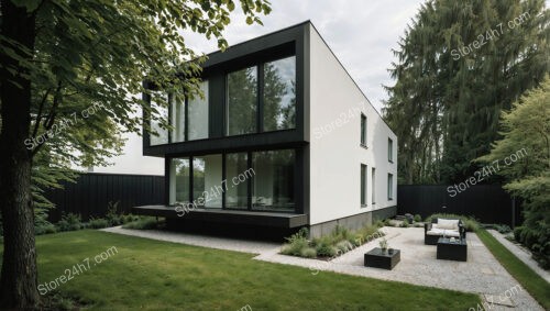 Modern German Home with Sleek Architecture and Private Garden