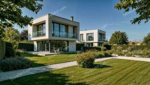 Modern Suburban French Homes Near Paris with Beautiful Gardens