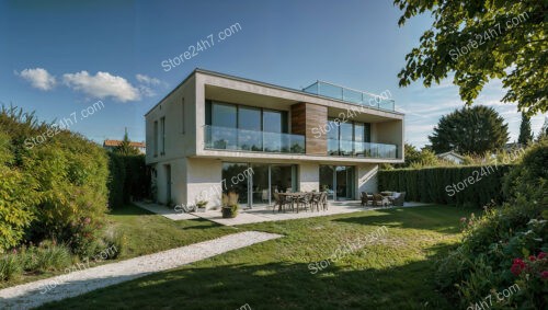 Modern Two-Story House with Scenic Garden Near Paris