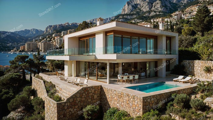 Modern Villa with Panoramic Views of Mediterranean Coastline