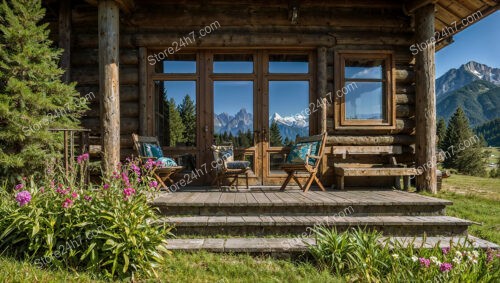 Mountain Chalet with Wooden Patio and Scenic Views