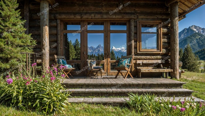 Mountain Chalet with Wooden Patio and Scenic Views