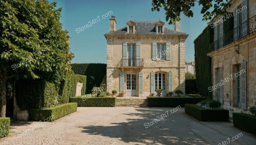 Prestigious French Country Mansion Surrounded by Lush Greenery