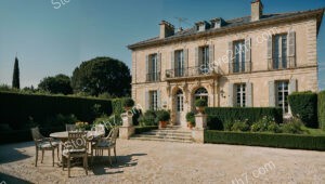 Prestigious French Country Mansion with Elegant Patio and Gardens