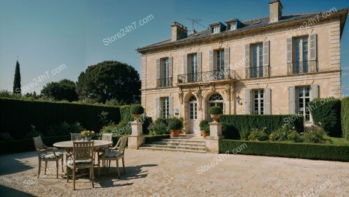 Prestigious French Country Mansion with Elegant Patio and Gardens