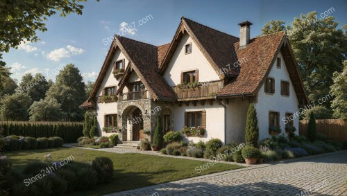 Quaint Bavarian Cottage with Charming Stone and Timber Details