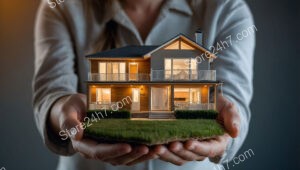 Realtor Presents Perfect New Home to Joyful New Owners