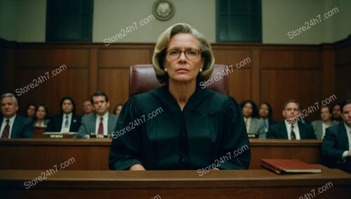 The solemn face of justice: a judge in court