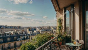 Unparalleled Luxury on a Stunning Parisian Apartment Terrace