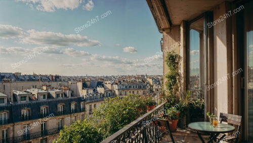 Unparalleled Luxury on a Stunning Parisian Apartment Terrace