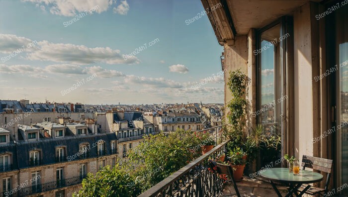 Unparalleled Luxury on a Stunning Parisian Apartment Terrace