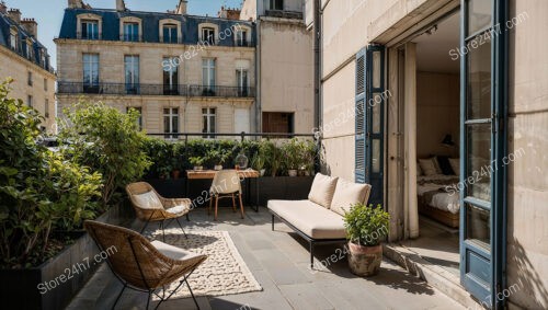 Urban Retreat with Vintage French Architectural Charm