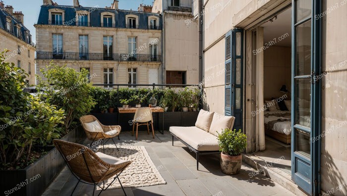 Urban Retreat with Vintage French Architectural Charm