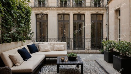 Urban Terrace with Elegant Design and Comfortable Seating