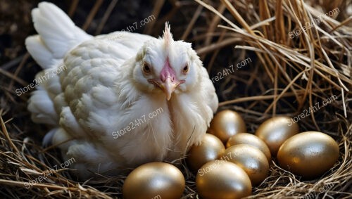 White Majesty: A Hen and Her Golden Egg Legacy