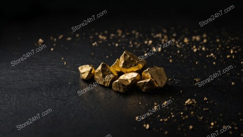 A Few Gold Nuggets Scattered on a Textured Surface