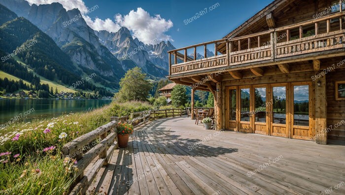 Bavarian Alpine Summer Chalet with Panoramic Mountain View