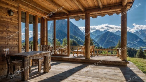 Bavarian Chalet with Rustic Wooden Interior and Views